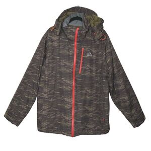 LL Bean Wildcat Men’s XL Camo Hooded Insulated Jacket Thermal Booster Outdoor